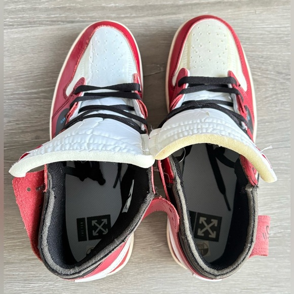 Nike x OFF WHITE THE TEN VIRGIL ABLOH AIR JORDAN 1 RETRO HIGH CHICAGO *R*E*P* - Picture 7 of 8